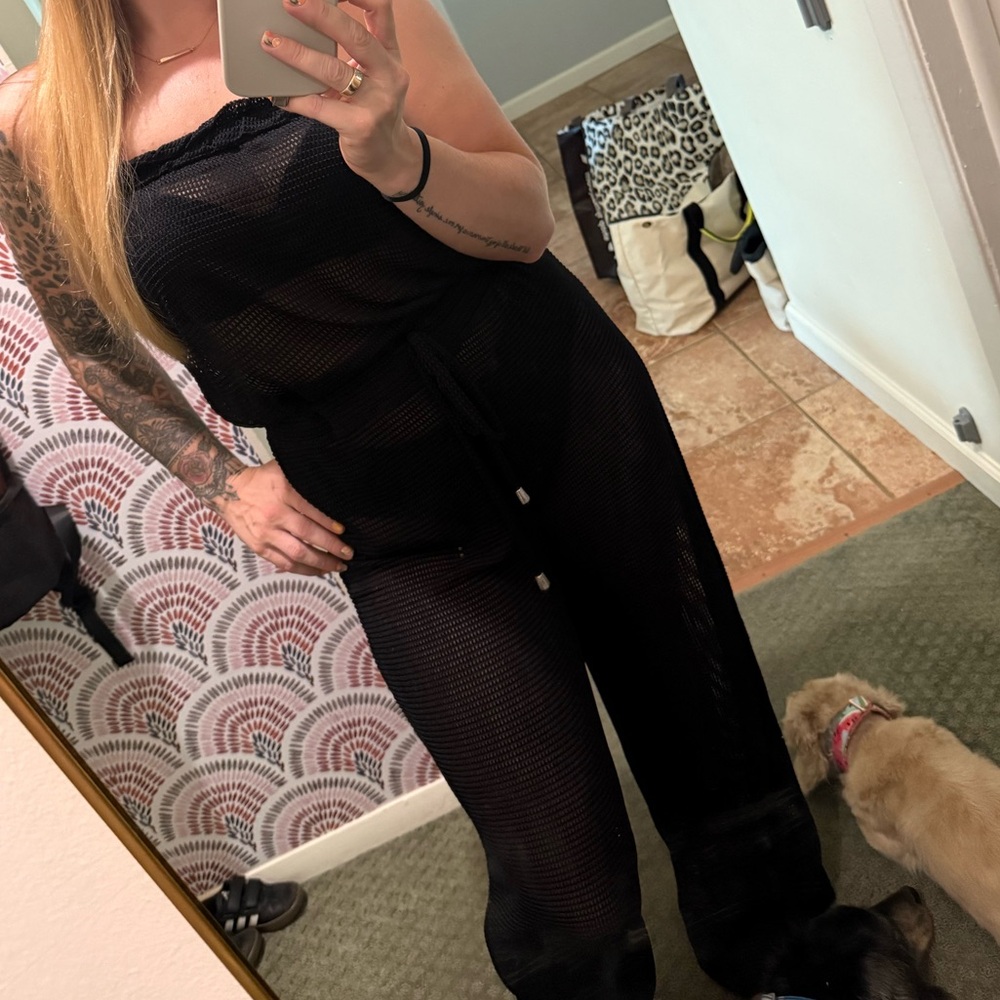 Swimsuit coverup romper